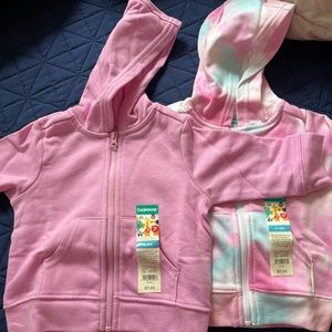 Two new garanimals sweatshirts for baby girl